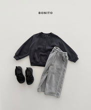 Load image into Gallery viewer, BONITO KIDS HENLEY BUTTON SWEAT SHIRT*PREORDER