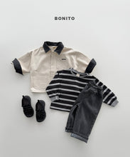 Load image into Gallery viewer, BONITO KIDS LEATHER COLLAR JACKET*PREORDER