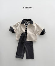 Load image into Gallery viewer, BONITO KIDS LEATHER COLLAR JACKET*PREORDER