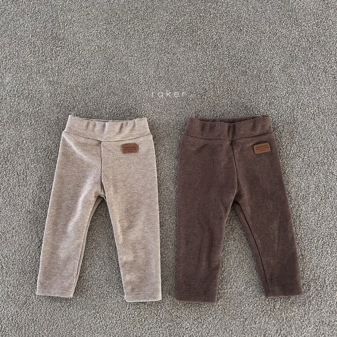 RAKER KIDS RIBBED LEGGINGS** Preorder