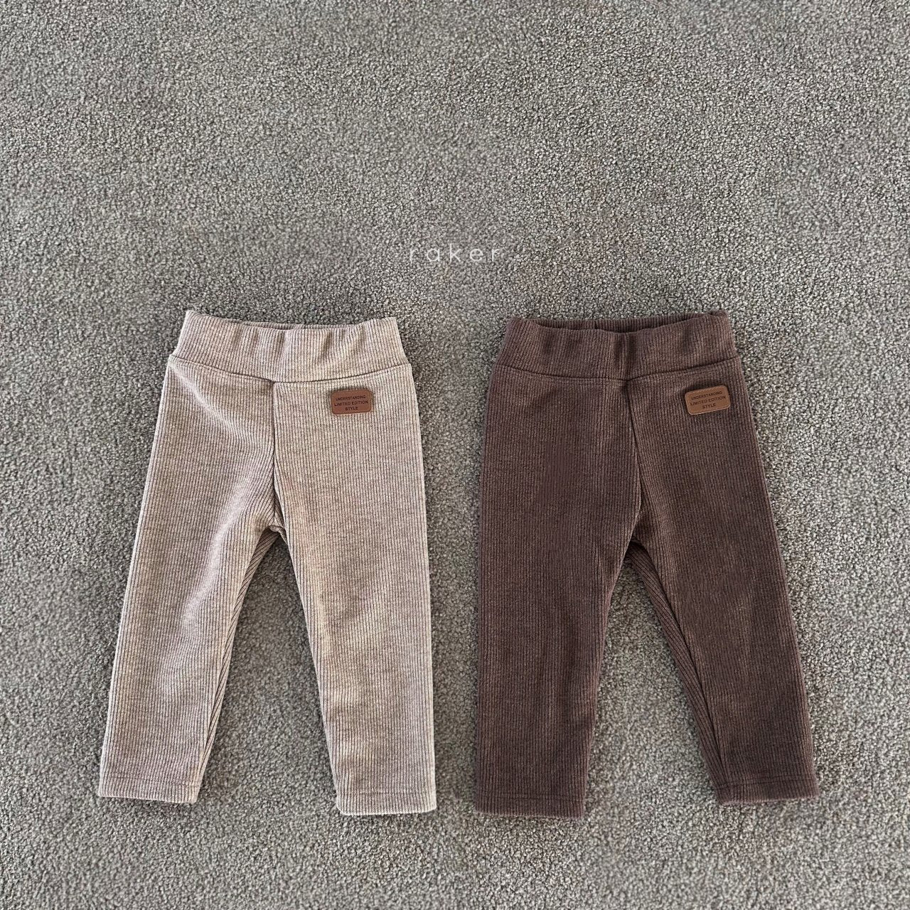 RAKER KIDS RIBBED LEGGINGS** Preorder