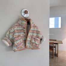 Load image into Gallery viewer, RAKER KIDS FLEECE PATTERN JACKET** Preorder