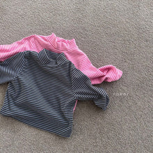 Load image into Gallery viewer, RAKER KIDS STRIPE TURTLE NECK TEE** Preorder