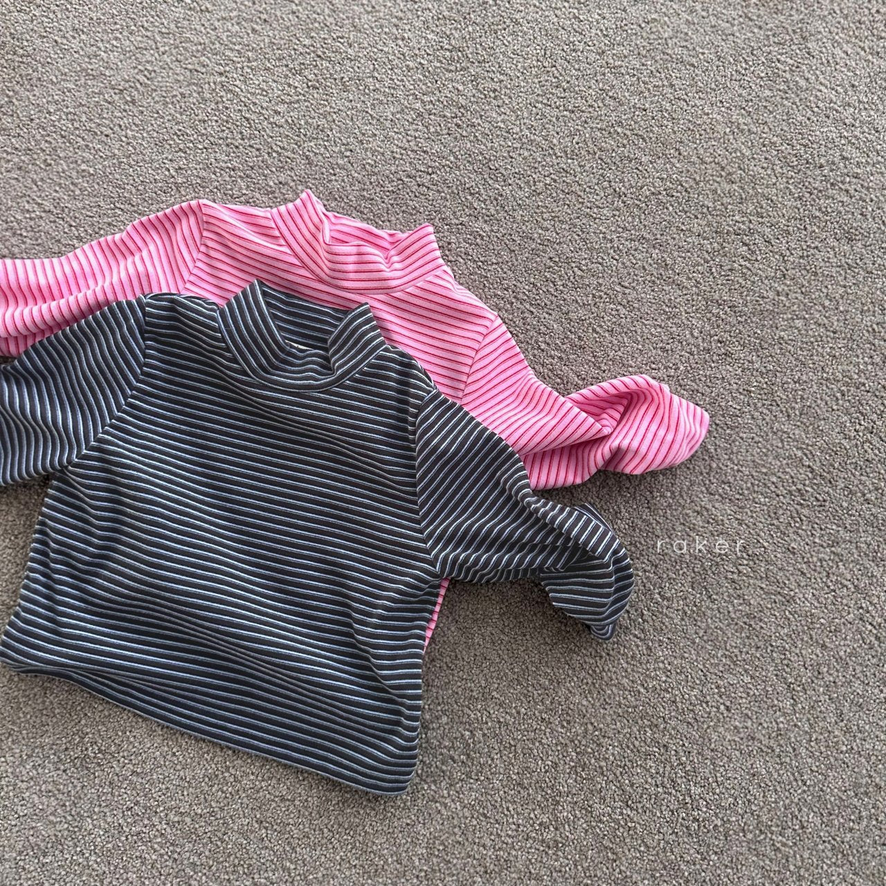 RAKER KIDS STRIPE TURTLE NECK TEE** Preorder
