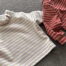 Load image into Gallery viewer, RAKER KIDS STRIPE TURTLE NECK TEE** Preorder