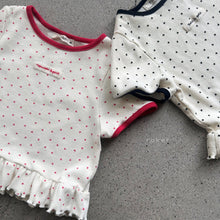 Load image into Gallery viewer, RAKER KIDS DOT FRILL TOP** Preorder