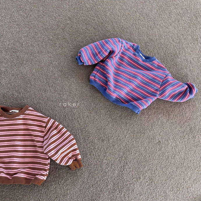 RAKER KIDS BRIGHT STRIPE SWEAT TEE** Preorder