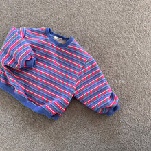 Load image into Gallery viewer, RAKER KIDS BRIGHT STRIPE SWEAT TEE** Preorder