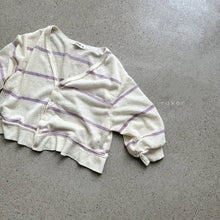 Load image into Gallery viewer, RAKER KIDS SODA STRIPE CARDIGAN** Preorder