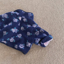 Load image into Gallery viewer, RAKER KIDS BLUE FLORAL FLEECE JACKET** Preorder