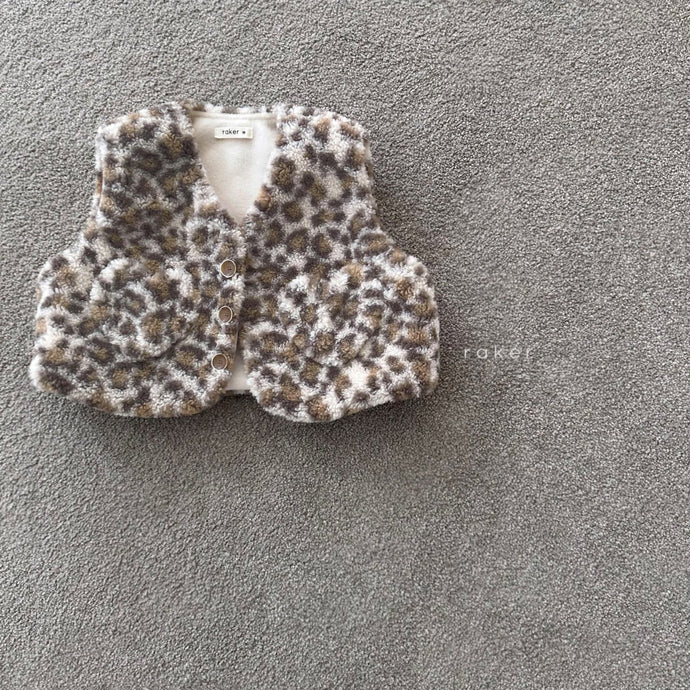 RAKER KIDS LEOPARD VEST** Preorder