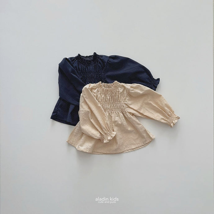 ALADIN KIDS Middle Smocked Blouse*Preorder