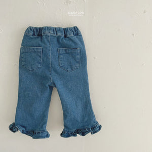 ALADIN KIDS Fleece Frill Denim Pants*Preorder