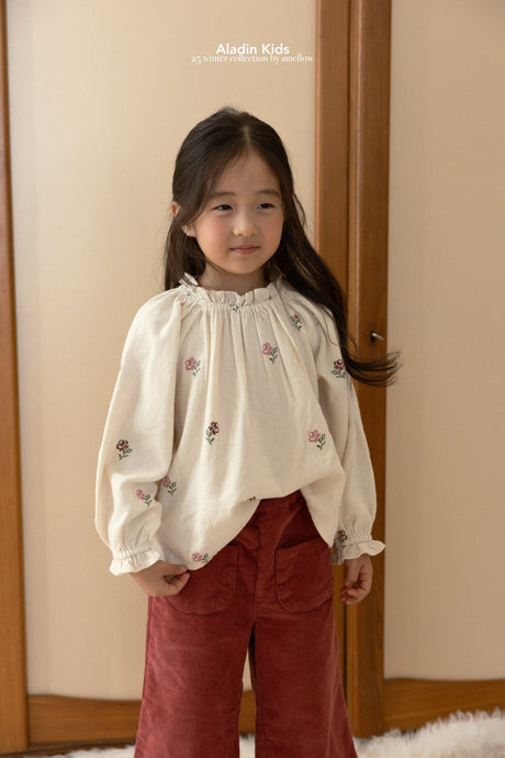ALADIN KIDS Vintage Embroidered Blouse**PREORDER