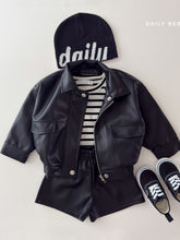 Load image into Gallery viewer, DAILYBEBE KIDS FAUX LEATHER JACKET**PREORDER