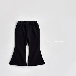 VIVID KIDS PLAIN COTTON BOOTSCUT PANTS*PREORDER