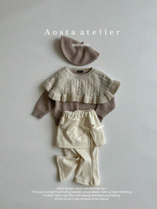 AOSTA KIDS Knit Cape Tee *Preorder