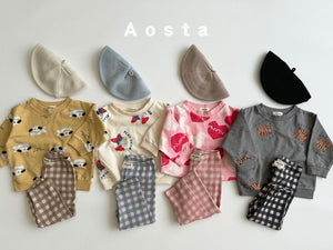 AOSTA KIDS Check Leggings *Preorder