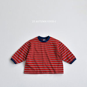 VIVID KIDS COLOR BLOCK STRIPE TEE*PREORDER