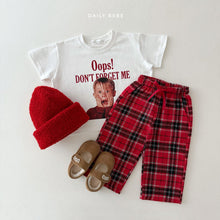 Load image into Gallery viewer, DAILYBEBE KIDS CHECK SANTA PANTS**PREORDER
