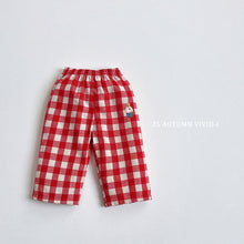 Load image into Gallery viewer, VIVID KIDS CHECK LONG PANTS*PREORDER