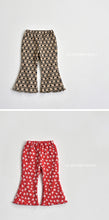 Load image into Gallery viewer, VIVID KIDS PATTERN BOOTSCUT PANTS*PREORDER