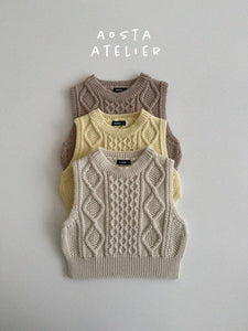 AOSTA KIDS KNIT VEST**PREORDER