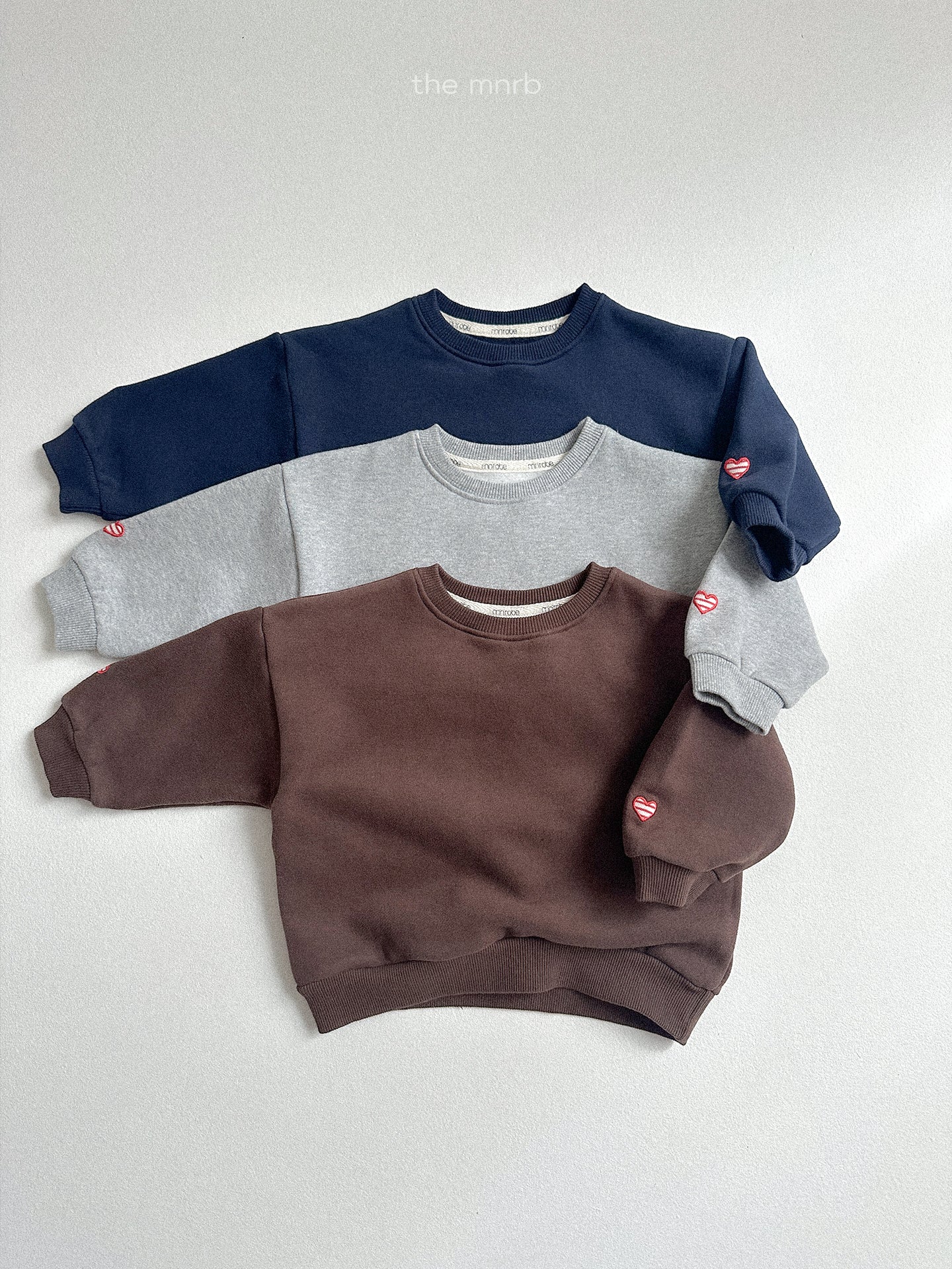 MINIROBE KIDS HEART SWEATSHIRT**Preorder