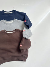 Load image into Gallery viewer, MINIROBE KIDS HEART SWEATSHIRT**Preorder