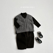 Load image into Gallery viewer, VIVID KIDS KNIT TWEED VEST*PREORDER