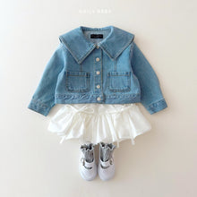 Load image into Gallery viewer, DAILYBEBE KIDS DENIM COLLAR JACKET**PREORDER