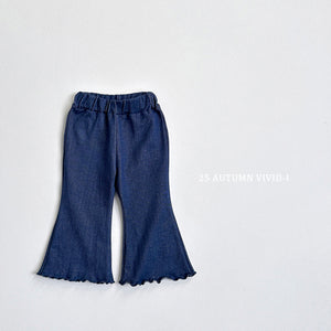 VIVID KIDS BLUE DENIM BOOTSCUT PANTS*PREORDER