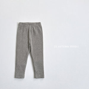 VIVID KIDS PLAIN RIBBED LEGGINGS*PREORDER