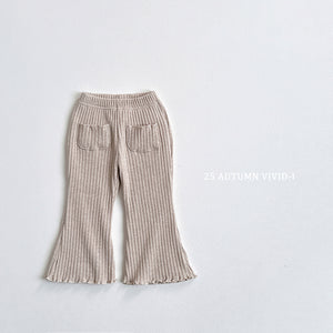 VIVID KIDS THICK RIBBED BOOTSCUT PANTS*PREORDER (Copy)