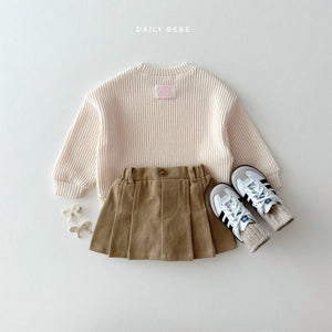 DAILYBEBE KIDS RIB COLOR TOP**PREORDER