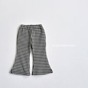 VIVID KIDS PLAIN COTTON BOOTSCUT PANTS*PREORDER