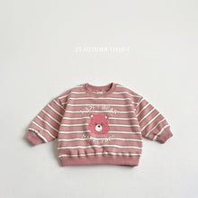 Load image into Gallery viewer, VIVID KIDS MULTI STRIPE BEAR SWEATER*PREORDER