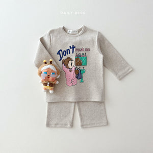 DAILYBEBE KIDS DONT RUSH TOP BOTTOM SET**PREORDER