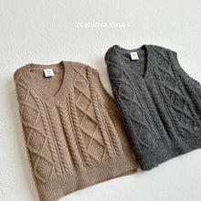 Load image into Gallery viewer, VIVID KIDS KNIT TWEED VEST*PREORDER