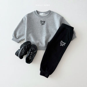 DAILYBEBE KIDS ALWAYS BE WITH U TOP BOTTOM SET**PREORDER