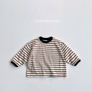VIVID KIDS COLOR BLOCK STRIPE TEE*PREORDER