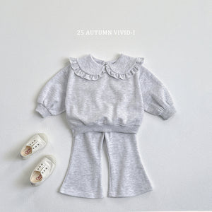 VIVID KIDS FRILL COLLAR TOP BOTTOM SET*PREORDER