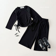 Load image into Gallery viewer, DAILYBEBE KIDS PLAIN TIE UP TOP BOTTOM SET**PREORDER
