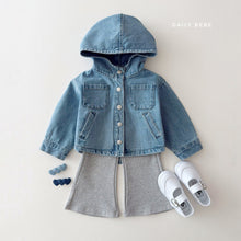 Load image into Gallery viewer, DAILYBEBE KIDS DENIM JACKET WITH HOODIE**PREORDER