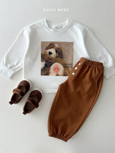 Load image into Gallery viewer, DAILYBEBE KIDS BUTTON JOGGER PANTS**PREORDER