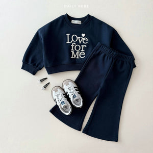 DAILYBEBE KIDS LOVE FOR ME TOP BOTTOM SET**PREORDER