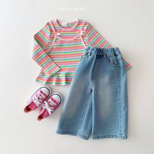 Load image into Gallery viewer, DAILYBEBE KIDS SHINY STRIPE SHIRT**PREORDER