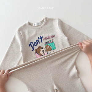 DAILYBEBE KIDS DONT RUSH TOP BOTTOM SET**PREORDER