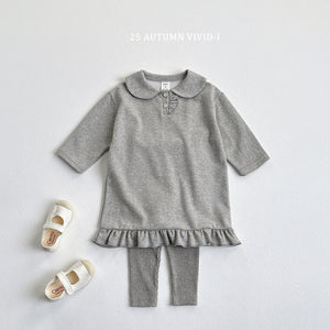 VIVID KIDS PLAIN RIBBED LEGGINGS*PREORDER