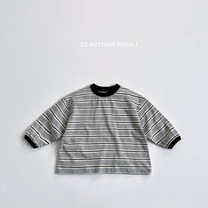 VIVID KIDS COLOR BLOCK STRIPE TEE*PREORDER